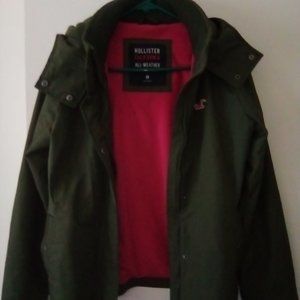 Hollister California All Weather Jacket With Hood